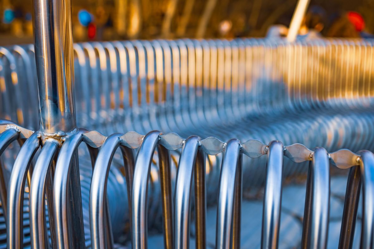 galvanized chair